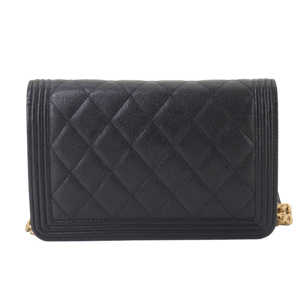 CHANEL Authentic Black Caviar Leather Wallet - Picture 2 of 10